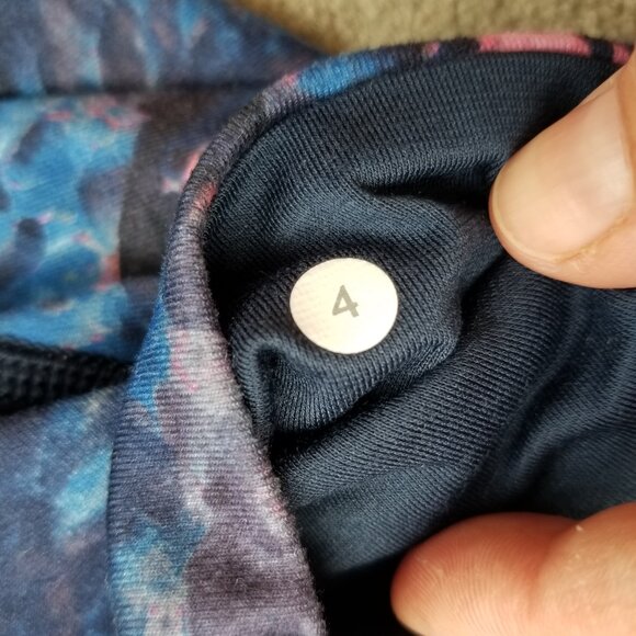 Lululemon Wunder Under Full-On Luon Size 4, Moody Mirage Bark Berry Deep Navy - Picture 9 of 10
